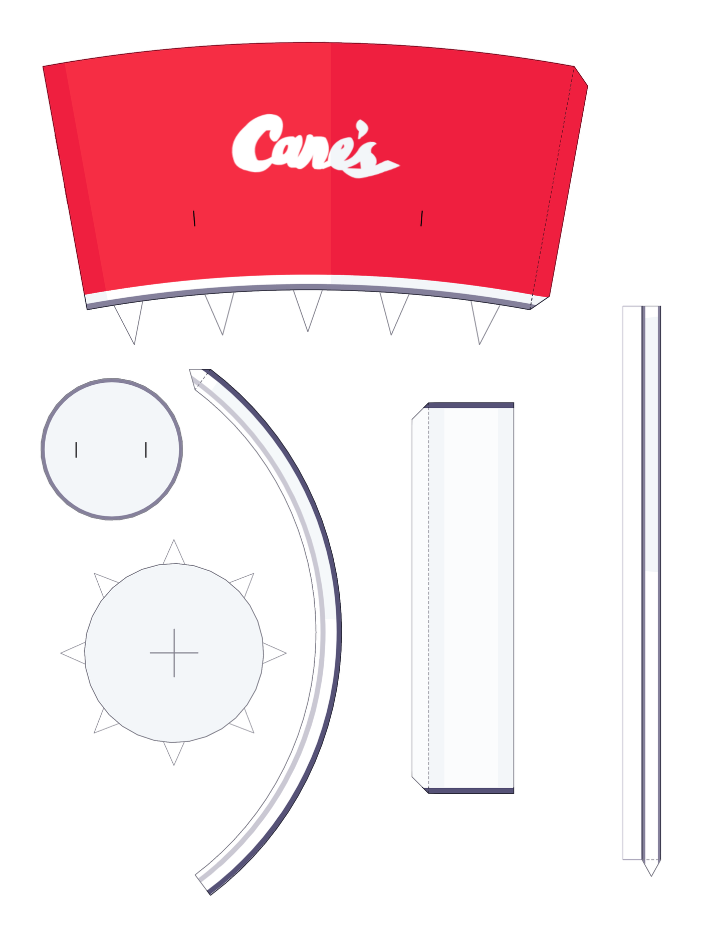 Cane's Cup Template
